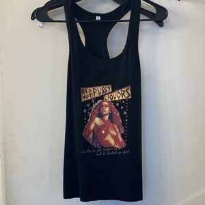 Black Graphic Tank Top